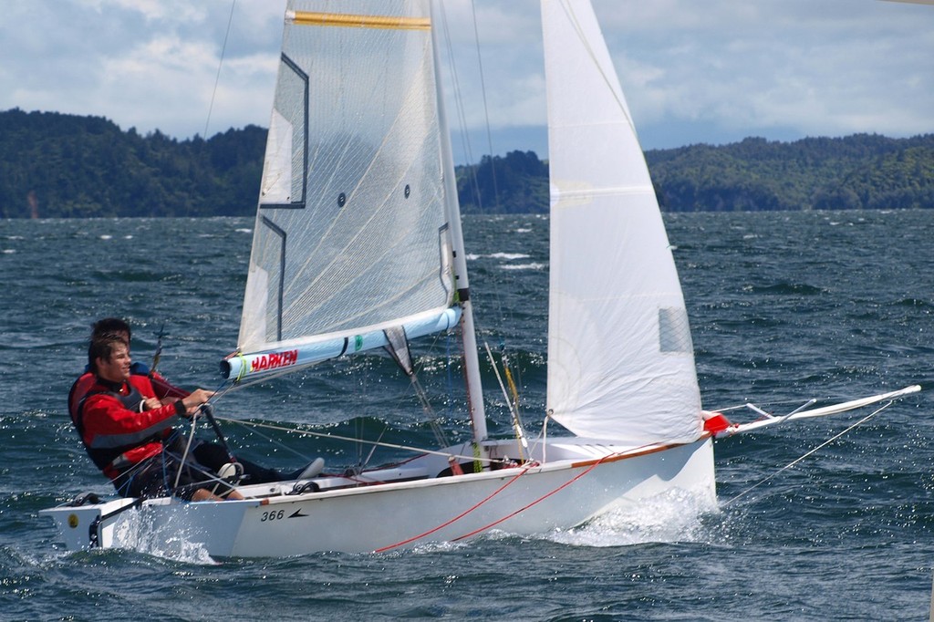 Young talent: Andrew and Mike on White Knuckle Express handling it well in the breeze - Rotoiti Spring Sprints 2010 © Nadine Moeller